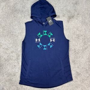 New! Under Armour Youth XL Navy Sweatshirt tank